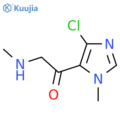 1-(4-chloro-1-methyl-1H-imidazol-5-yl)-2-(methylamino)ethan-1-one structure