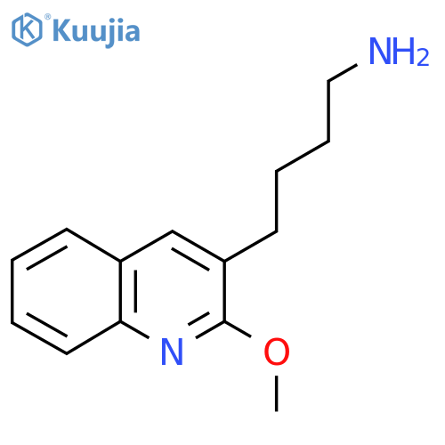 4-(2-methoxyquinolin-3-yl)butan-1-amine structure