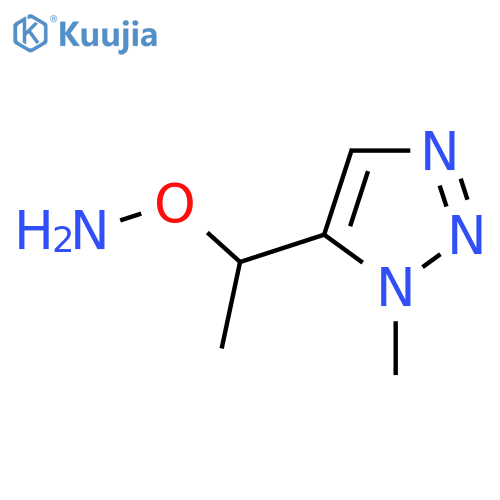 O-1-(1-methyl-1H-1,2,3-triazol-5-yl)ethylhydroxylamine structure