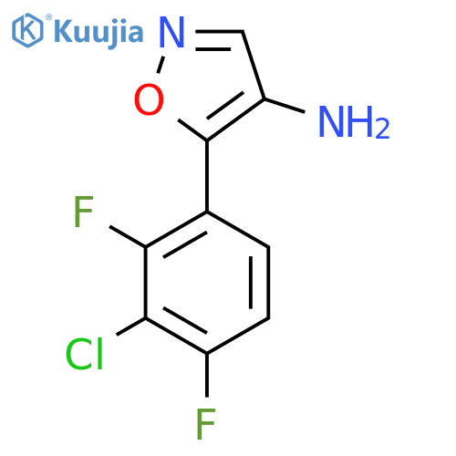5-(3-chloro-2,4-difluorophenyl)-1,2-oxazol-4-amine structure