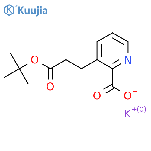 potassium 3-3-(tert-butoxy)-3-oxopropylpyridine-2-carboxylate structure