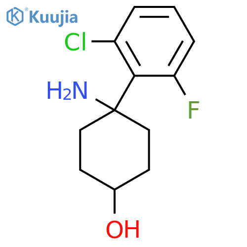 4-amino-4-(2-chloro-6-fluorophenyl)cyclohexan-1-ol structure