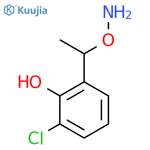 2-[1-(Aminooxy)ethyl]-6-chlorophenol structure