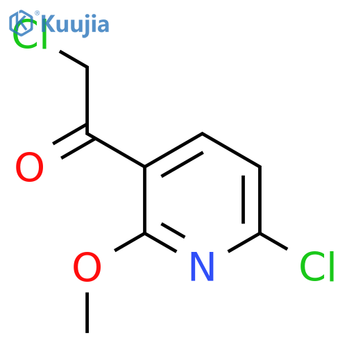 2-Chloro-1-(6-chloro-2-methoxypyridin-3-yl)ethan-1-one structure