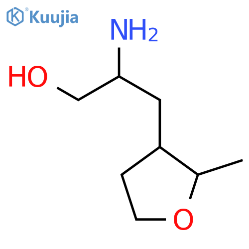 2-amino-3-(2-methyloxolan-3-yl)propan-1-ol structure