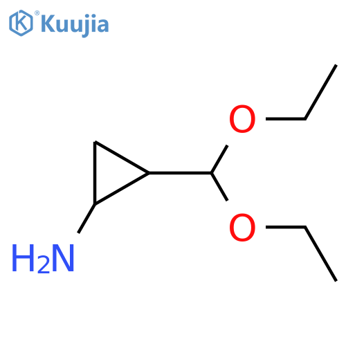 2-(diethoxymethyl)cyclopropan-1-amine structure