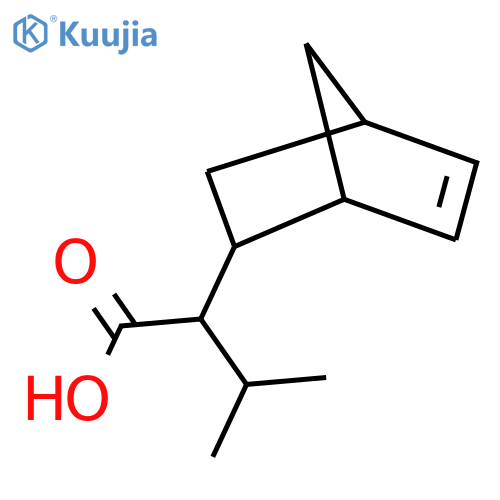2-{bicyclo2.2.1hept-5-en-2-yl}-3-methylbutanoic acid structure