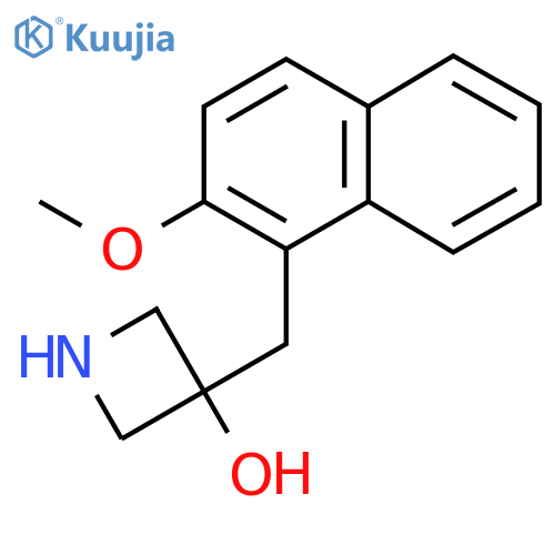 3-(2-methoxynaphthalen-1-yl)methylazetidin-3-ol structure