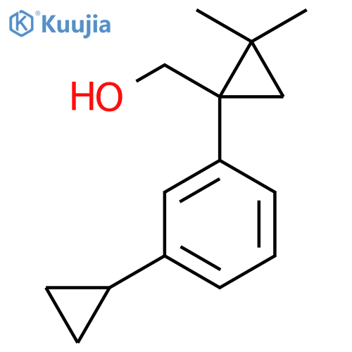1-(3-cyclopropylphenyl)-2,2-dimethylcyclopropylmethanol structure
