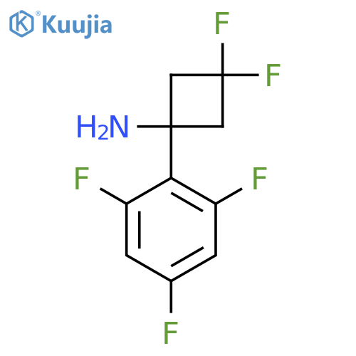 3,3-difluoro-1-(2,4,6-trifluorophenyl)cyclobutan-1-amine structure
