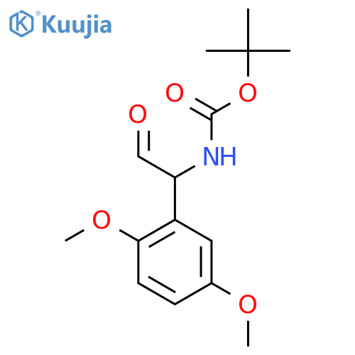 tert-butyl N-1-(2,5-dimethoxyphenyl)-2-oxoethylcarbamate structure