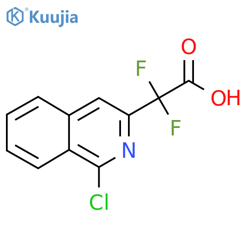 2-(1-chloroisoquinolin-3-yl)-2,2-difluoroacetic acid structure