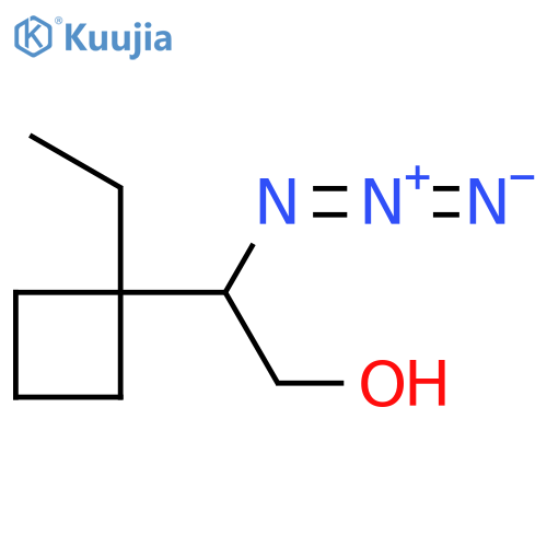 2-azido-2-(1-ethylcyclobutyl)ethan-1-ol structure