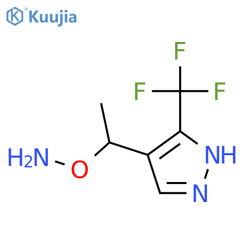 O-{1-3-(trifluoromethyl)-1H-pyrazol-4-ylethyl}hydroxylamine structure