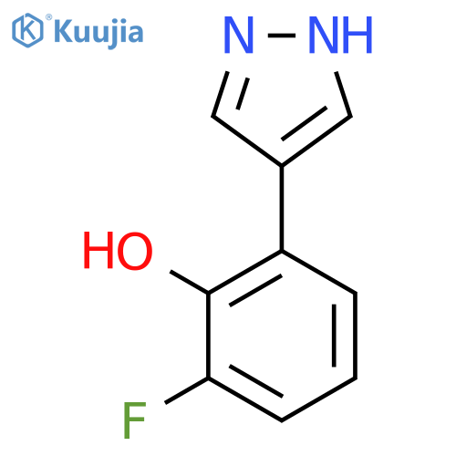2-fluoro-6-(1H-pyrazol-4-yl)phenol structure