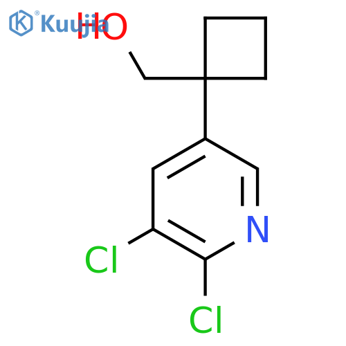 1-(5,6-dichloropyridin-3-yl)cyclobutylmethanol structure