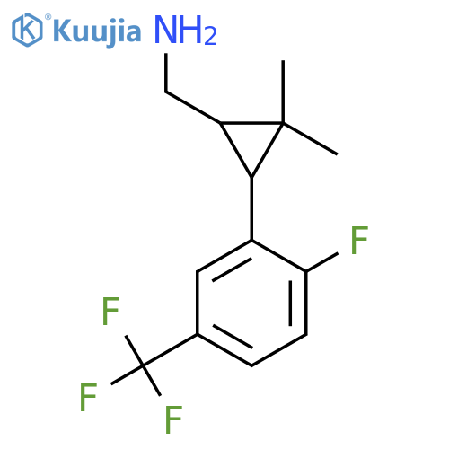 {3-2-fluoro-5-(trifluoromethyl)phenyl-2,2-dimethylcyclopropyl}methanamine structure
