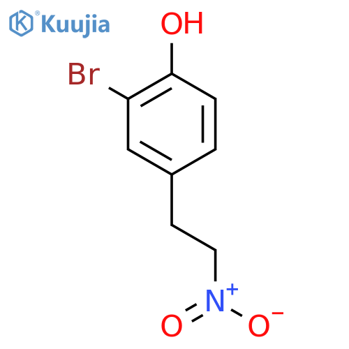 2-bromo-4-(2-nitroethyl)phenol structure