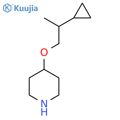 4-(2-cyclopropylpropoxy)piperidine structure