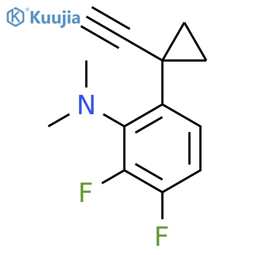 6-(1-ethynylcyclopropyl)-2,3-difluoro-N,N-dimethylaniline structure