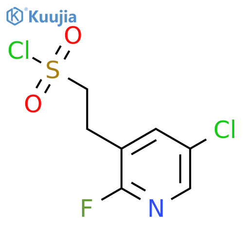 2-(5-chloro-2-fluoropyridin-3-yl)ethane-1-sulfonyl chloride structure