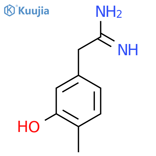 2-(3-hydroxy-4-methylphenyl)ethanimidamide structure