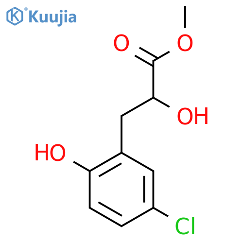 methyl 3-(5-chloro-2-hydroxyphenyl)-2-hydroxypropanoate structure