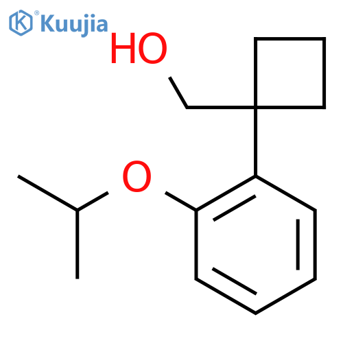 {1-2-(propan-2-yloxy)phenylcyclobutyl}methanol structure