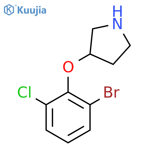 3-(2-bromo-6-chlorophenoxy)pyrrolidine structure