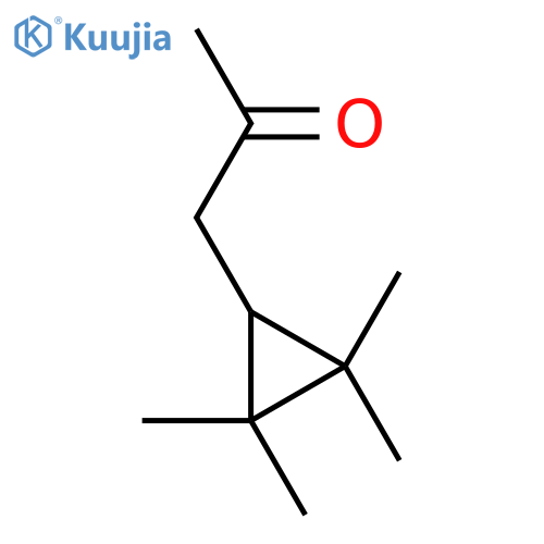 1-(2,2,3,3-tetramethylcyclopropyl)propan-2-one structure