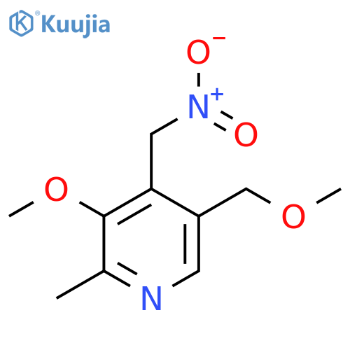 3-methoxy-5-(methoxymethyl)-2-methyl-4-(nitromethyl)pyridine structure