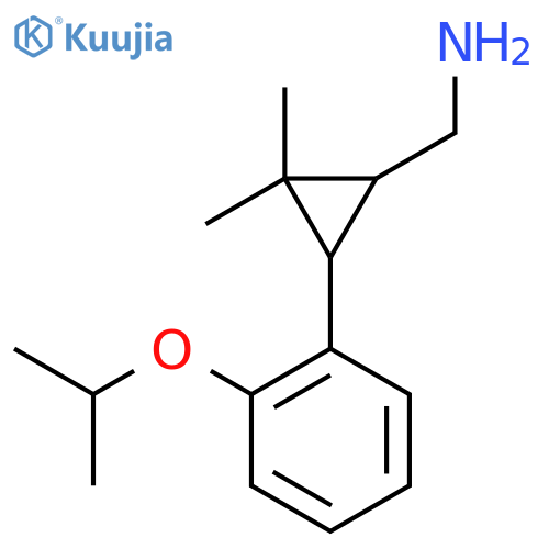 {2,2-dimethyl-3-2-(propan-2-yloxy)phenylcyclopropyl}methanamine structure