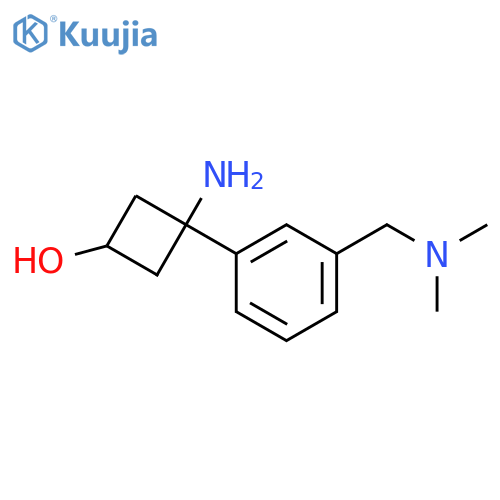 3-amino-3-{3-(dimethylamino)methylphenyl}cyclobutan-1-ol structure