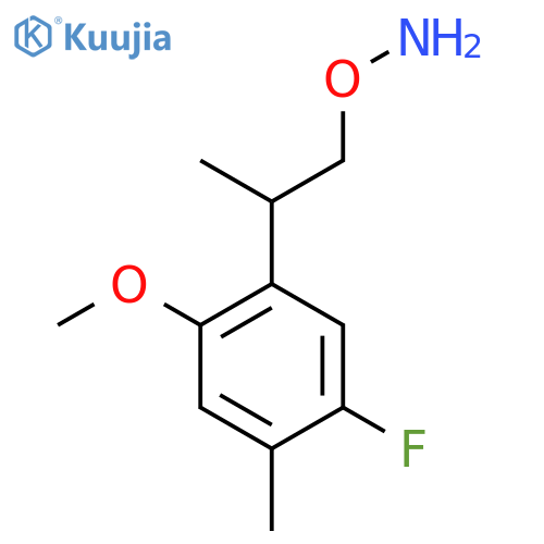 O-2-(5-fluoro-2-methoxy-4-methylphenyl)propylhydroxylamine structure