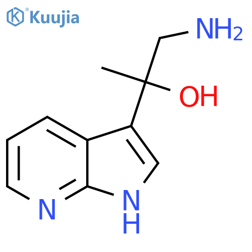 1-amino-2-{1H-pyrrolo2,3-bpyridin-3-yl}propan-2-ol structure