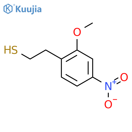 2-(2-methoxy-4-nitrophenyl)ethane-1-thiol structure