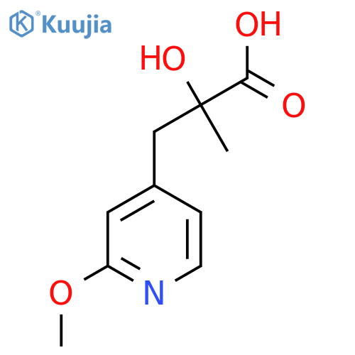 2-hydroxy-3-(2-methoxypyridin-4-yl)-2-methylpropanoic acid structure