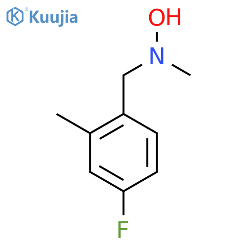 N-(4-fluoro-2-methylphenyl)methyl-N-methylhydroxylamine structure