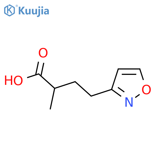 2-methyl-4-(1,2-oxazol-3-yl)butanoic acid structure