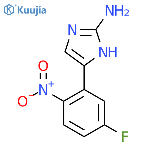 5-(5-fluoro-2-nitrophenyl)-1H-imidazol-2-amine structure