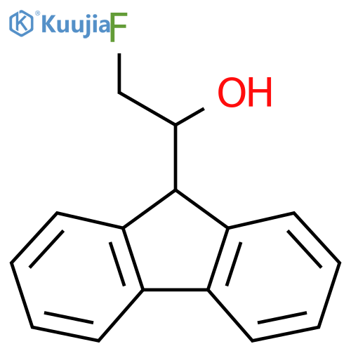 1-(9H-fluoren-9-yl)-2-fluoroethan-1-ol structure