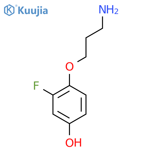 4-(3-aminopropoxy)-3-fluorophenol structure