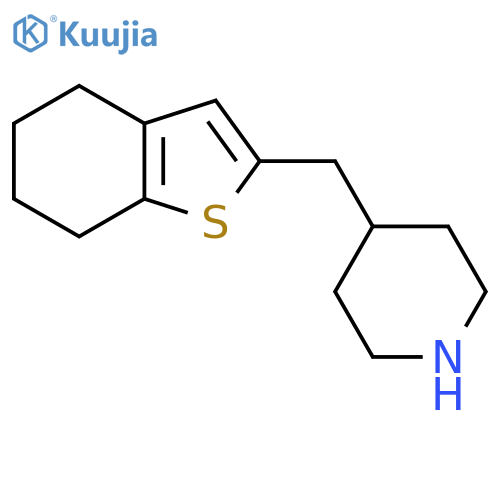 4-(4,5,6,7-tetrahydro-1-benzothiophen-2-yl)methylpiperidine structure