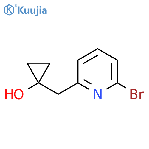 1-(6-bromopyridin-2-yl)methylcyclopropan-1-ol structure