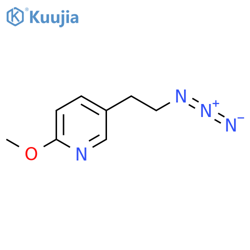 5-(2-azidoethyl)-2-methoxypyridine structure