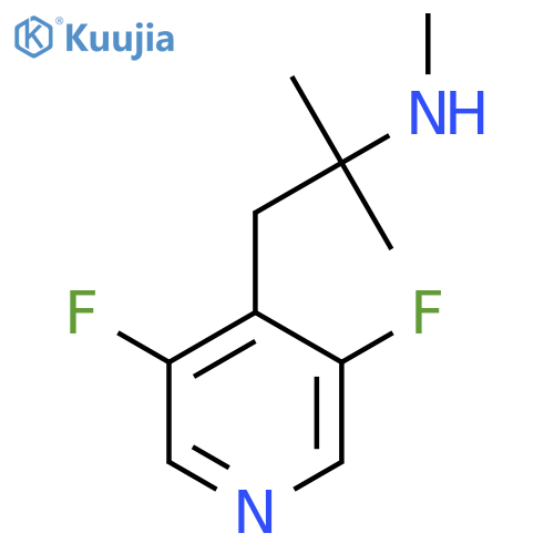 1-(3,5-difluoropyridin-4-yl)-2-methylpropan-2-yl(methyl)amine structure