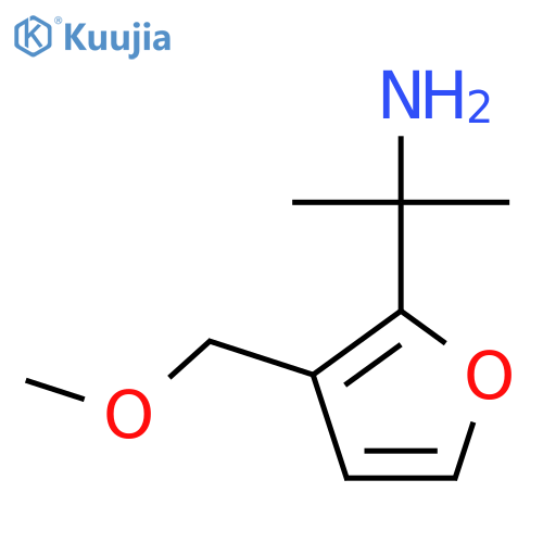 2-3-(methoxymethyl)furan-2-ylpropan-2-amine structure