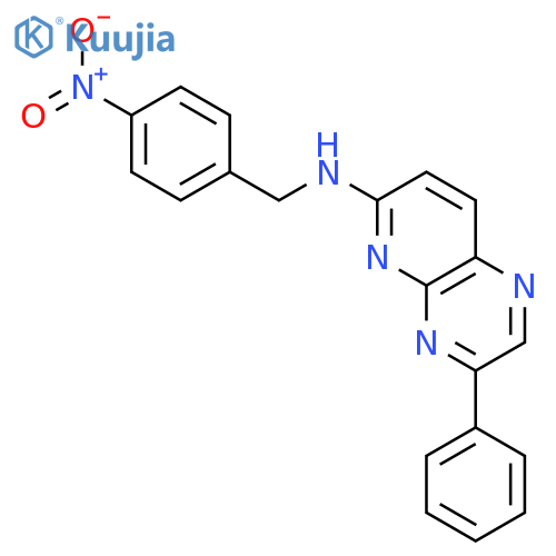Pyrido[2,3-b]pyrazin-6-amine, N-[(4-nitrophenyl)methyl]-3-phenyl- structure