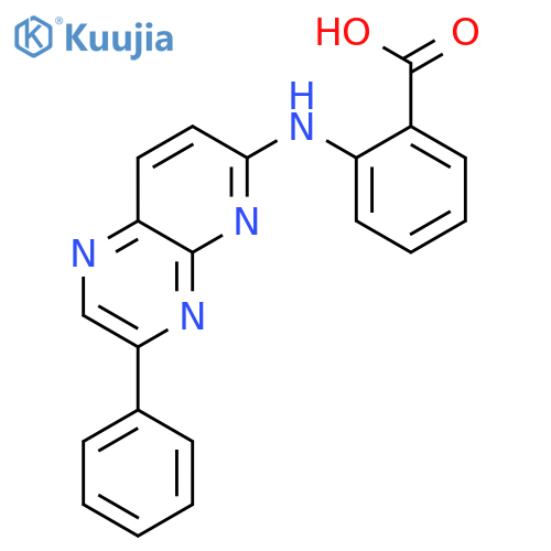 Benzoic acid, 2-[(3-phenylpyrido[2,3-b]pyrazin-6-yl)amino]- structure