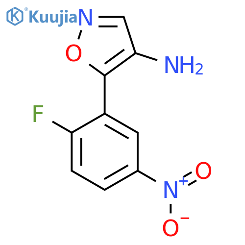 5-(2-fluoro-5-nitrophenyl)-1,2-oxazol-4-amine structure